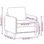 Voir la diapositive 6 : VIDAXL Fauteuil Noir 60 cm Velours