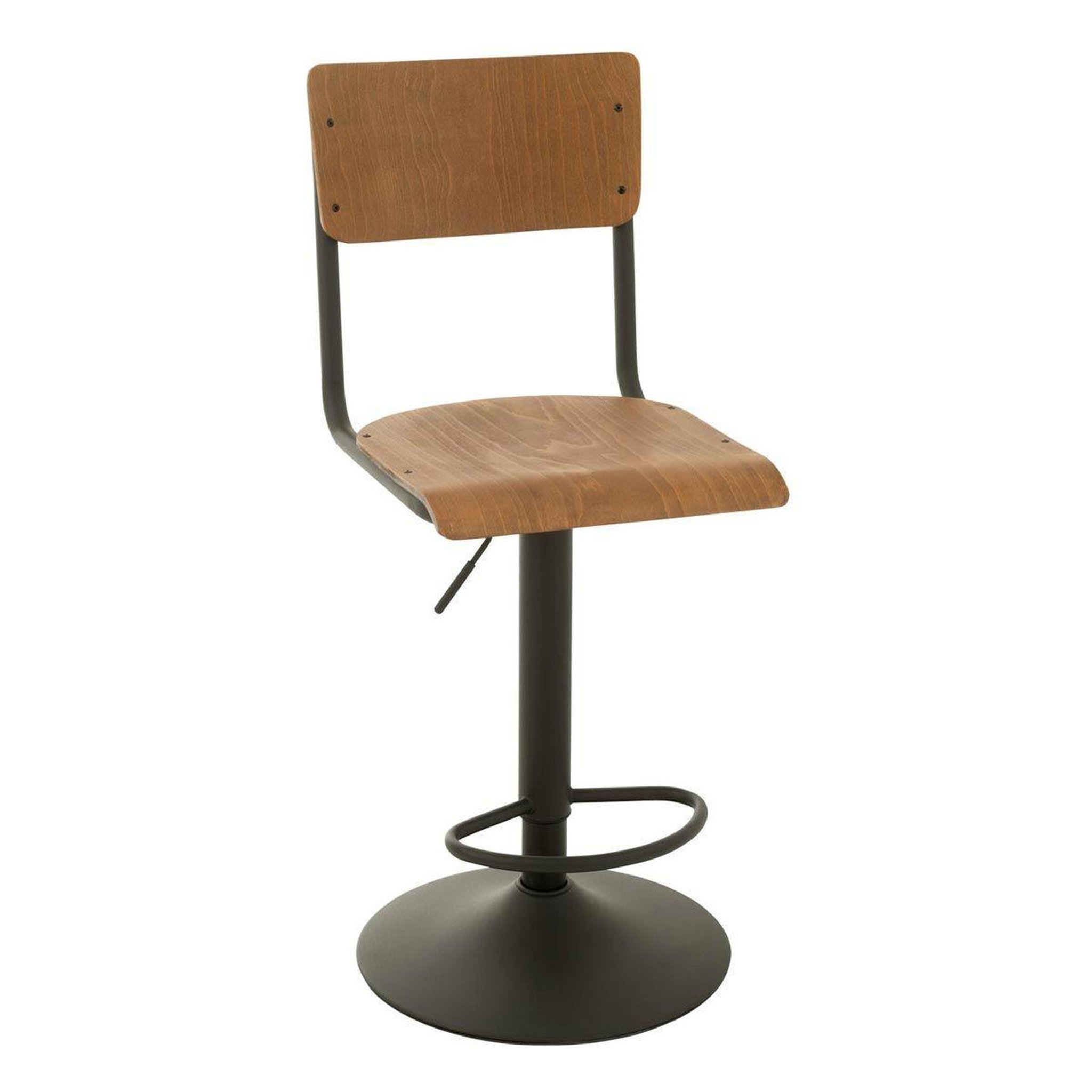 J-LINE Tabouret de bar en bois  mauricio  105cm marron