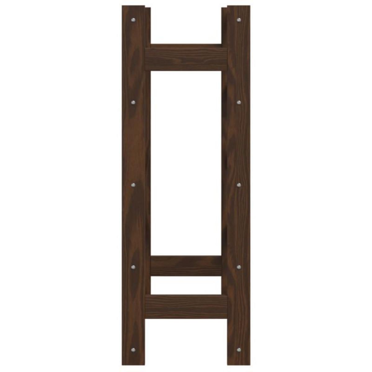 VIDAXL Casier à bouteilles pour 20 bouteilles marron bois pin solide