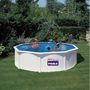 Voir la diapositive 1 : GRE Piscine hors sol acier ronde - Blanche - 3,70 x 1,22 m - FIDJI