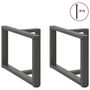 Voir la diapositive 3 : VIDAXL Pieds de table basse forme de T 2pcs anthracite 70x25x(42-43)cm
