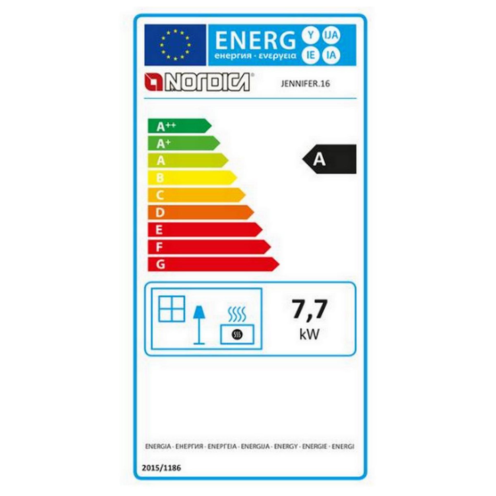 Voir la diapositive 2 : NORDICA EXTRAFLAME Poêle à bois fonte 7.7kw - jennifer.16