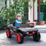 HOMCOM Buggy électrique enfant - voiture électrique enfant - RS Q e-tron Duna - 12V, V. max. 5Km/h - télécommande, effets - rouge noir