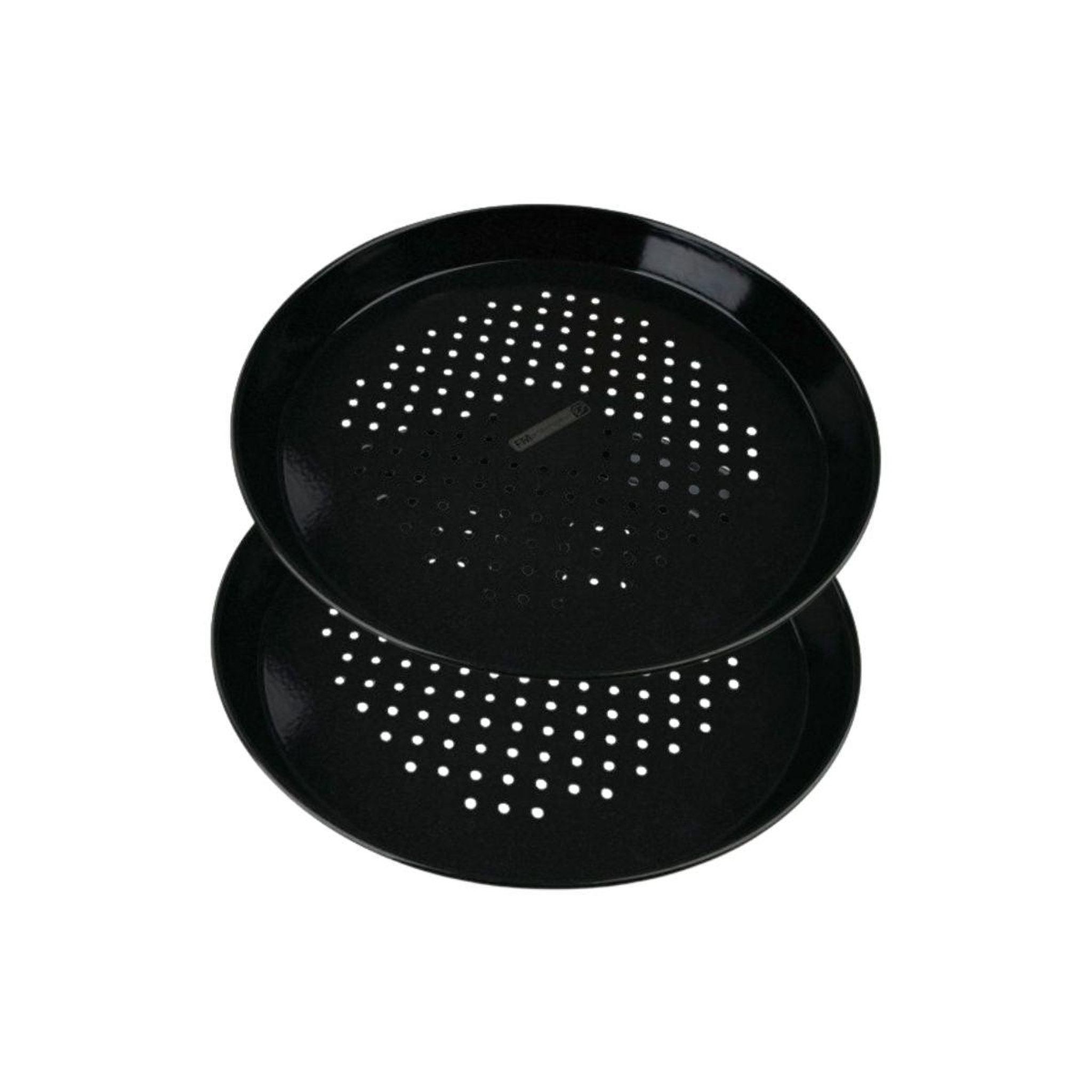 FM PROFESSIONAL Lot de 2 plaques à pizza perforées rondes, four et barbecue 32 cm fm professional barbecue