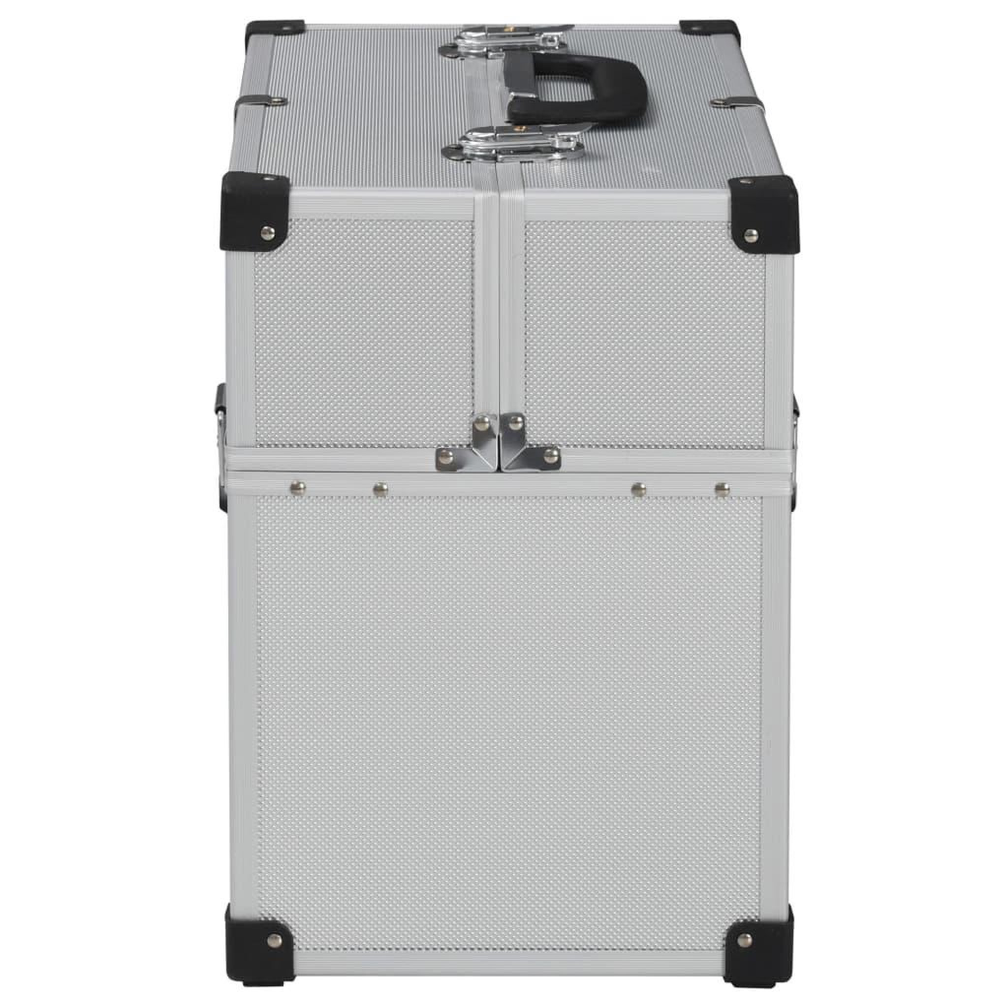 Voir la diapositive 5 : VIDAXL Boîte a outils 38x22,5x34 cm Argente Aluminium