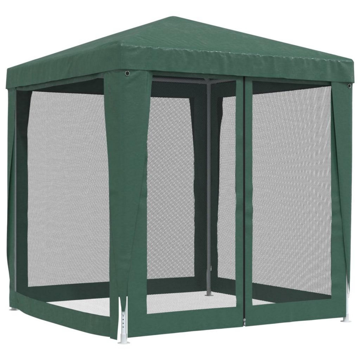 VIDAXL Tente de fete avec 4 parois laterales en maille Vert 2x2 m PEHD