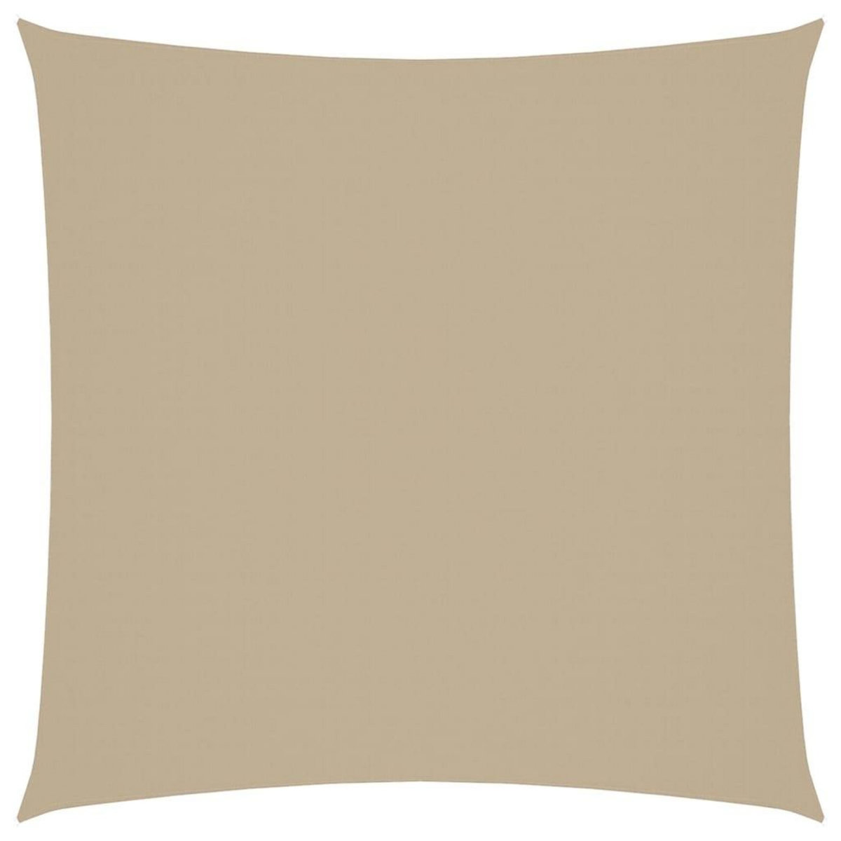 VIDAXL Voile de parasol tissu oxford carre 2x2 m beige