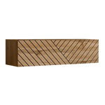 Paris Prix Banc TV Mural Design  Switch Lamel  120cm Naturel Rainuré