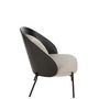 Voir la diapositive 3 : Paris Prix Fauteuil Lounge Design  Lone  81cm Noir & Gris