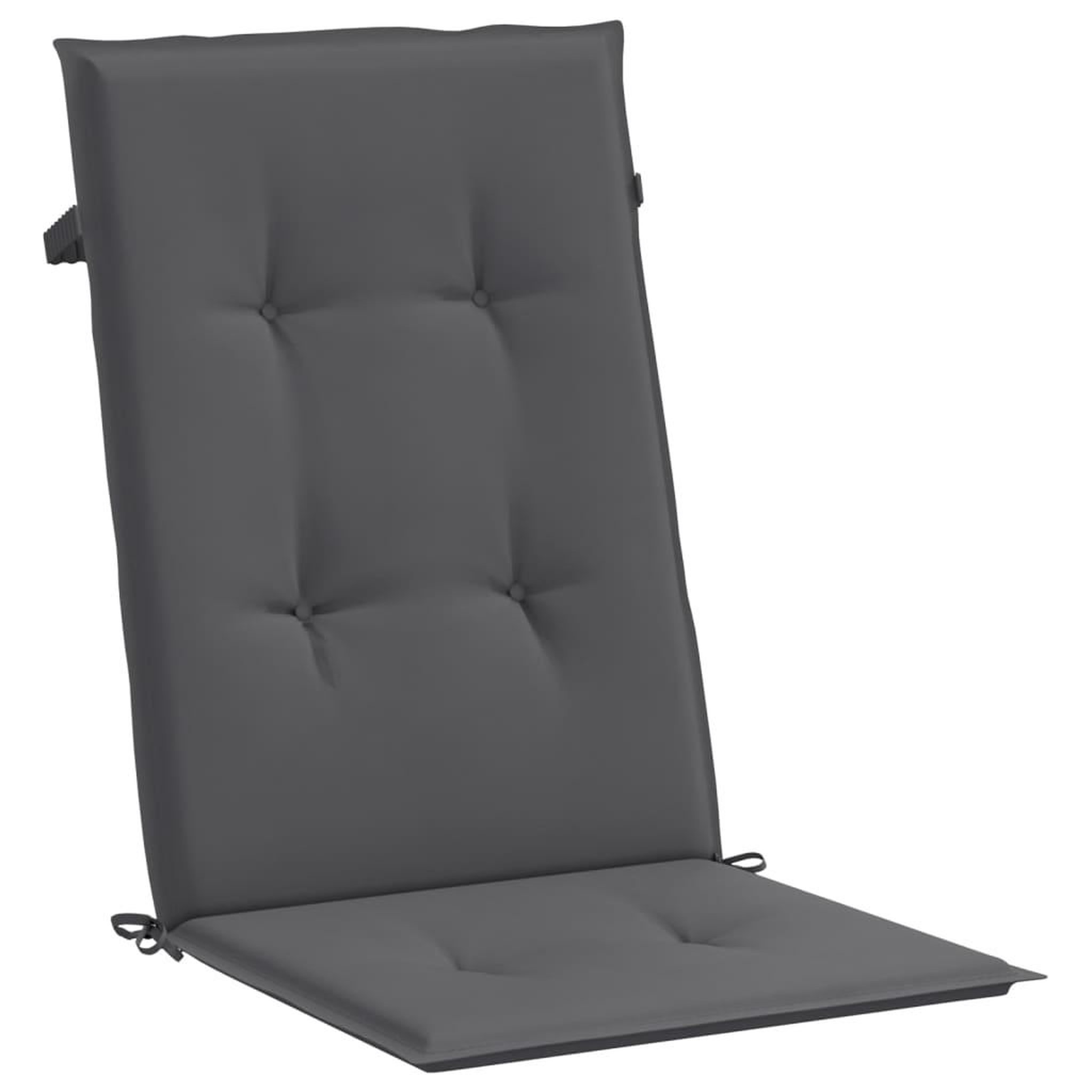 Voir la diapositive 5 : VIDAXL Coussins de chaise de jardin a dossier haut lot de 2 anthracite