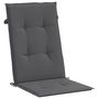 Voir la diapositive 5 : VIDAXL Coussins de chaise de jardin a dossier haut lot de 2 anthracite