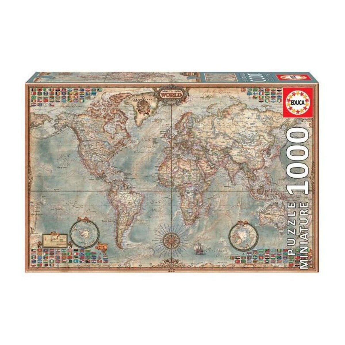 EDUCA EDUCA - Puzzle Le Monde 1000 pieces