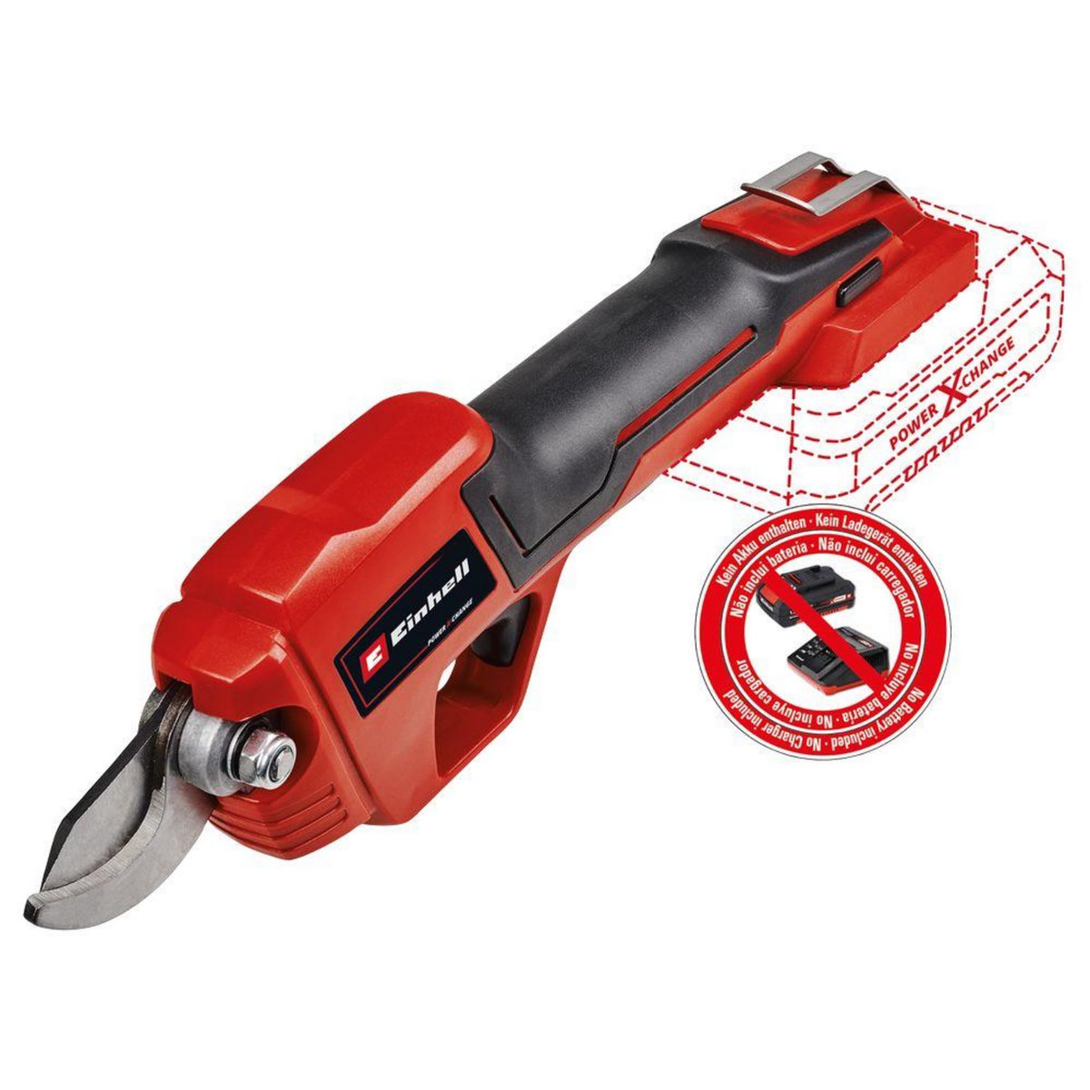 Einhell Sécateur sans fil GE-LS 18 Li - Largeur de coupe 28 mm - 0.8 kg - sans batterie