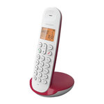 Logicom Téléphone fixe sans fil - LOGICOM - DECT ILOA 150 SOLO - Framboise - Sans répondeur