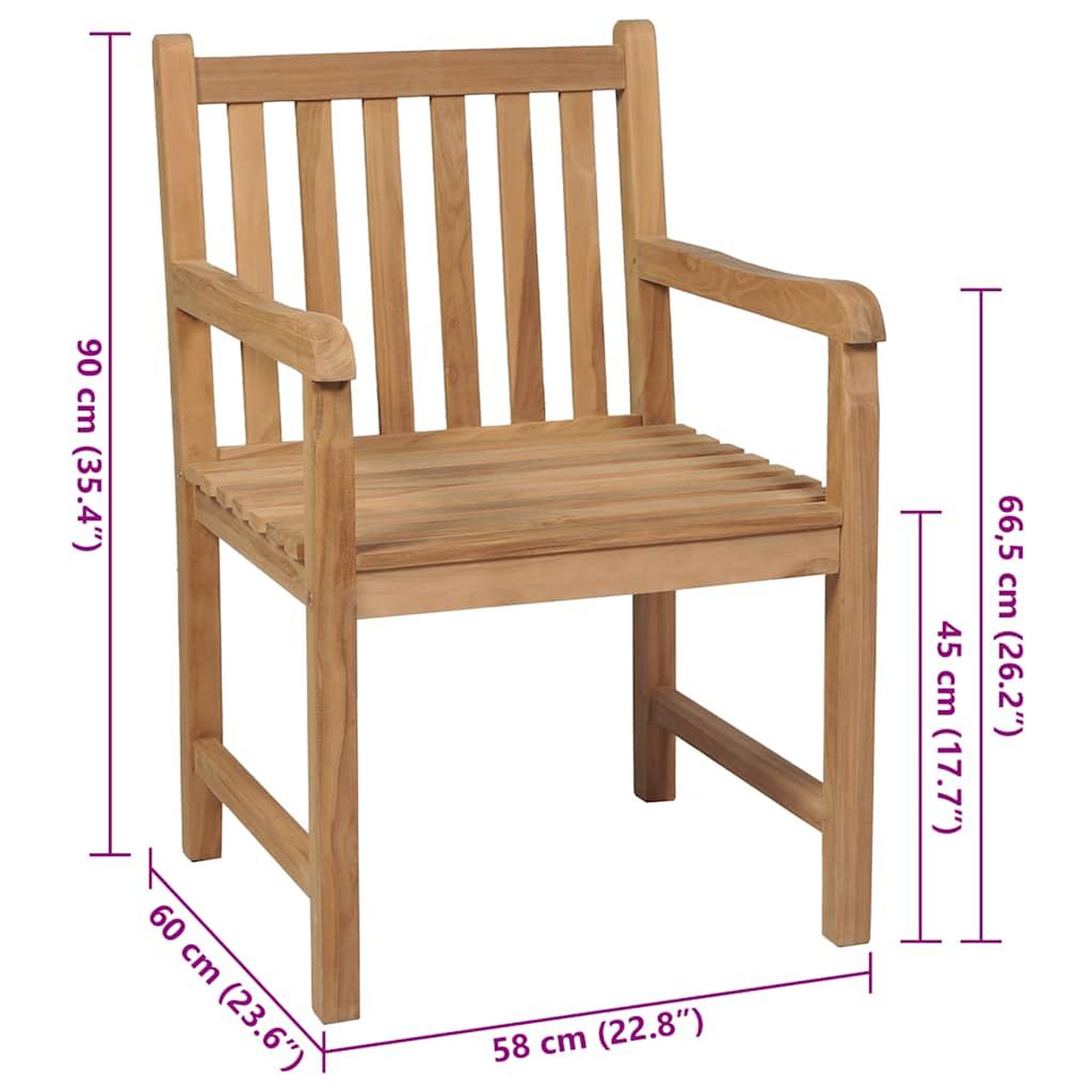 Voir la diapositive 6 : VIDAXL Chaises de jardin lot de 2 et coussins beige Bois teck massif