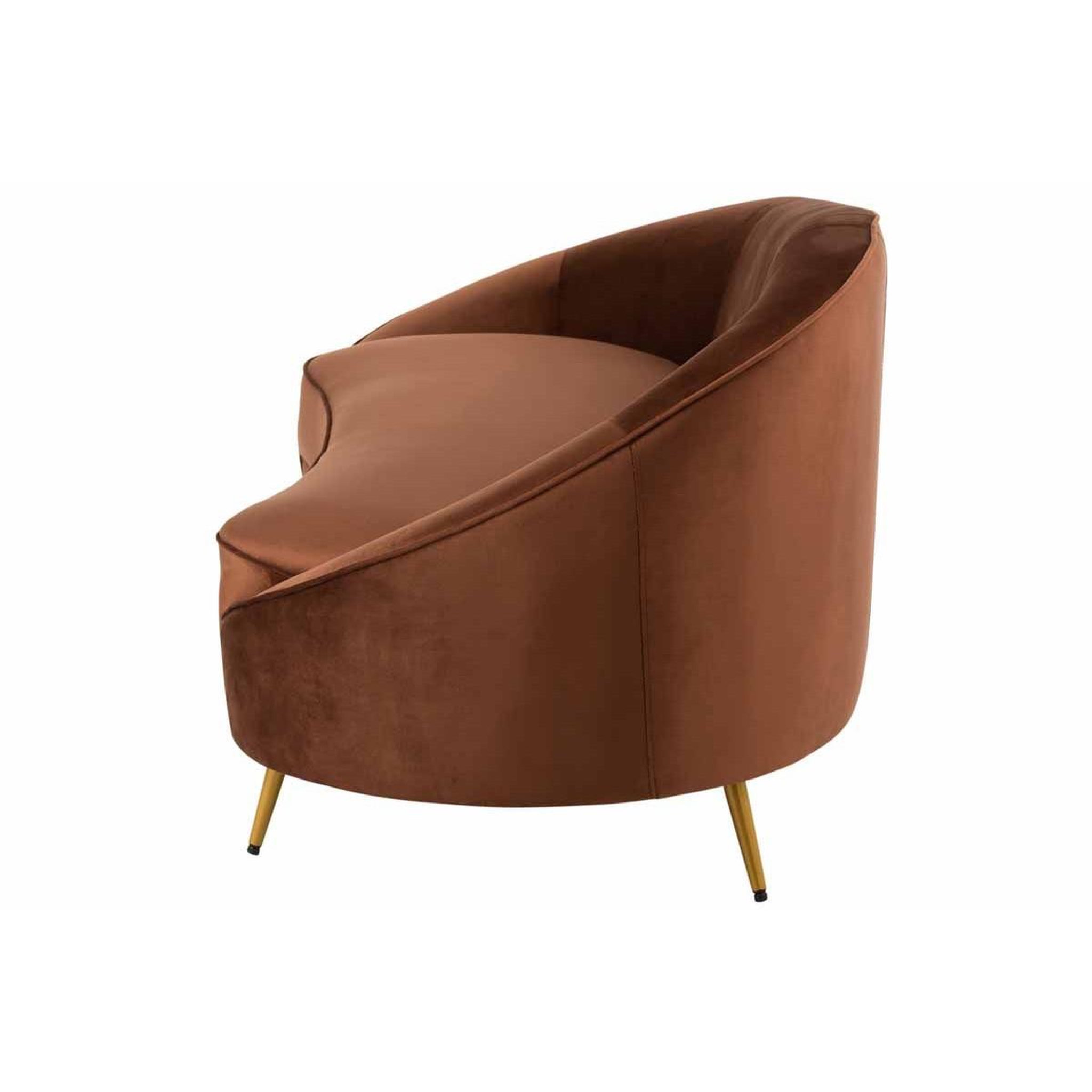 Voir la diapositive 5 : J-LINE Canapé design  sofane  180cm marron