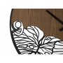 Voir la diapositive 2 : Paris Prix Horloge Murale Design  Leaf  60cm Marron & Noir