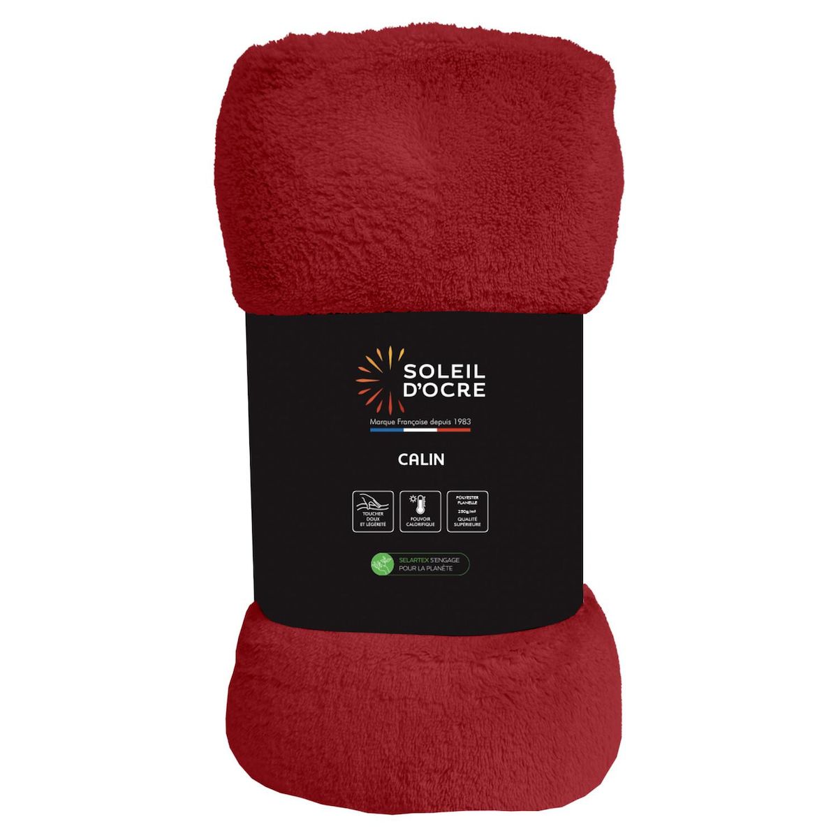 SOLEIL D'OCRE Couverture, Plaid en flanelle CALIN par Soleil d'Ocre