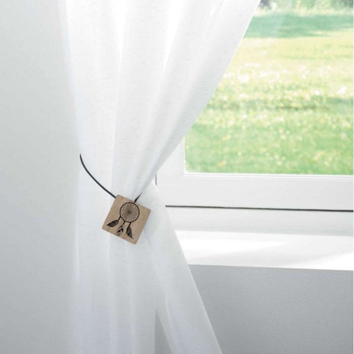 Paris Prix Embrasse de Rideau Aimantée  Hope  43cm Noir