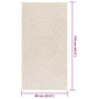 Voir la diapositive 6 : VIDAXL Tapis ZIZUR creme 60x110 cm aspect de jute interieur exterieur