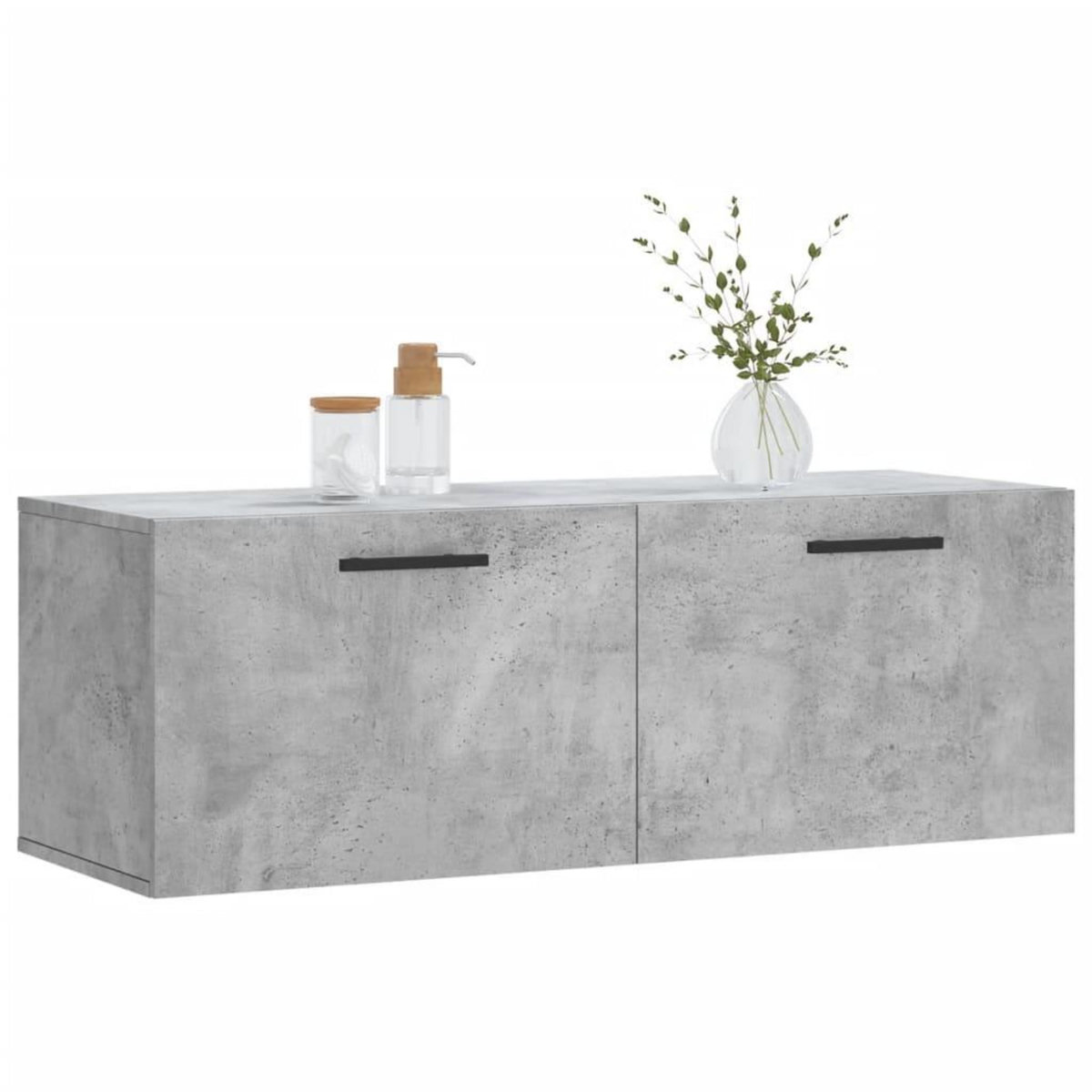 VIDAXL Armoire murale gris beton 100x36,5x35 cm bois d'ingenierie