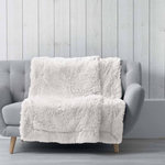 Paris Prix Plaid Imitation Fourrure Uni  Marilou  125x150cm Naturel