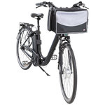 Trixie TRIXIE Panier avant de velo pour animaux 41x26x26 cm Noir et gris