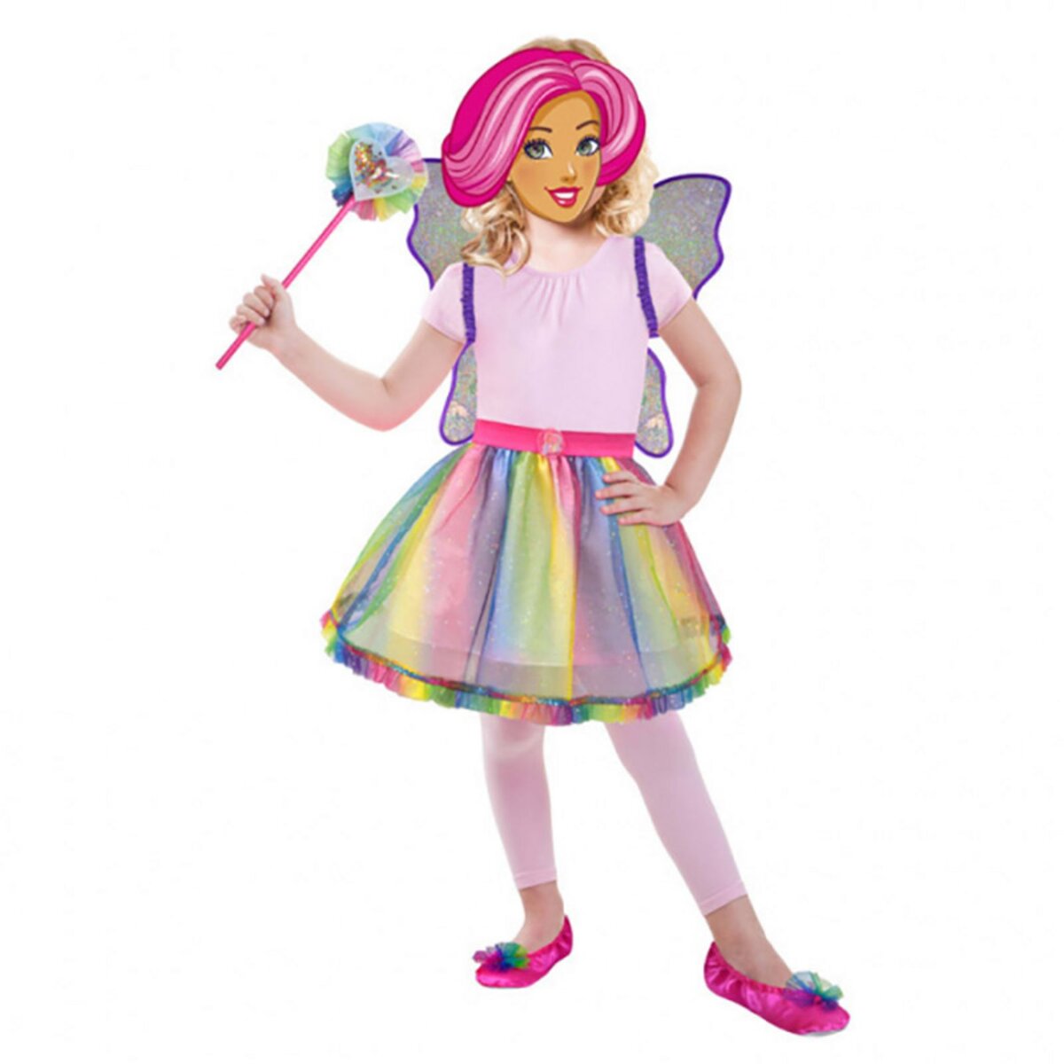 Coffret Accessoires Déguisement Barbie Rainbow : 3/5 ans - 3/5 ans (96 à  110 cm) pas cher 