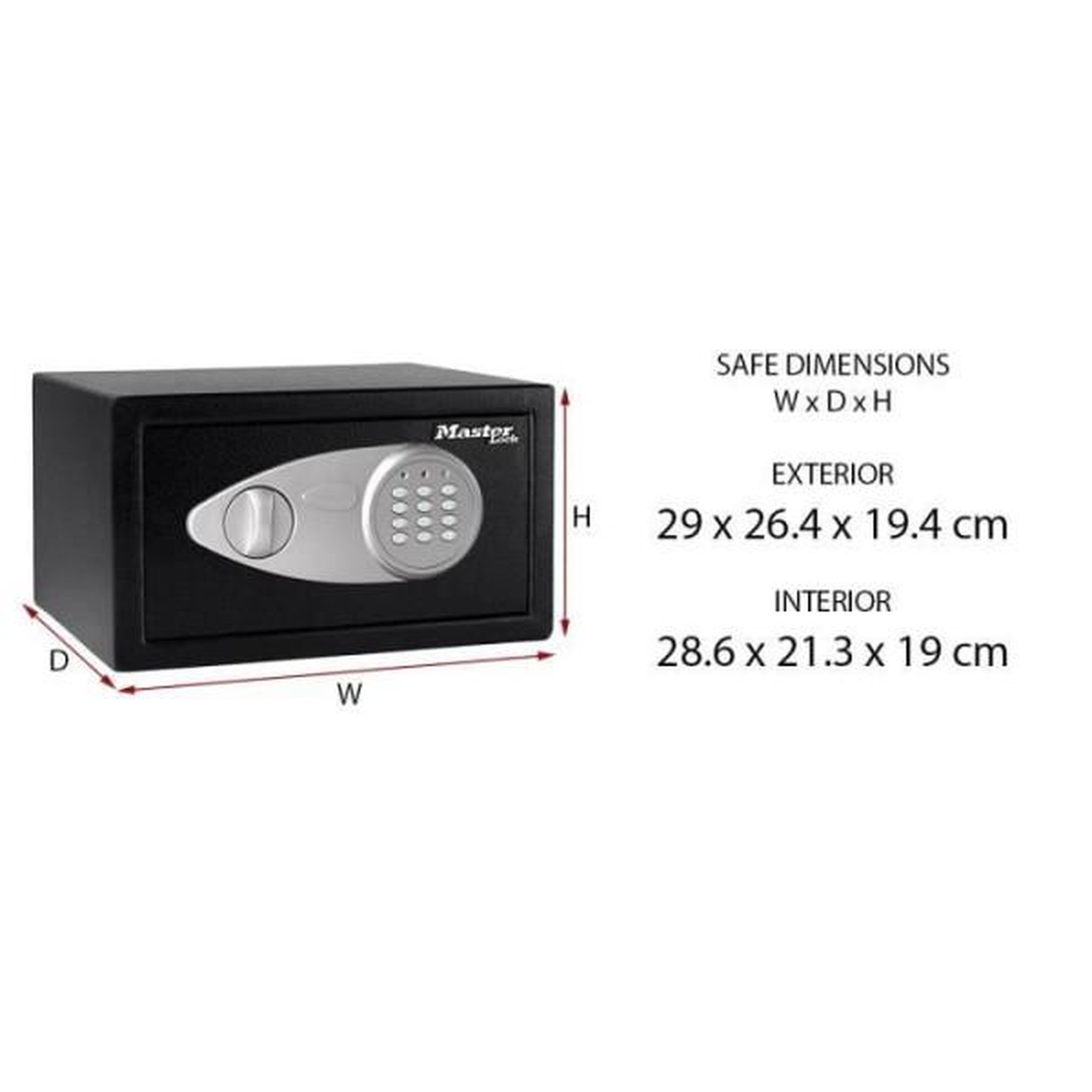 Voir la diapositive 5 : Master lock Coffre-fort master lock x041ml 11l - serrure electronique - idéal pour bijoux, papiers d'identite