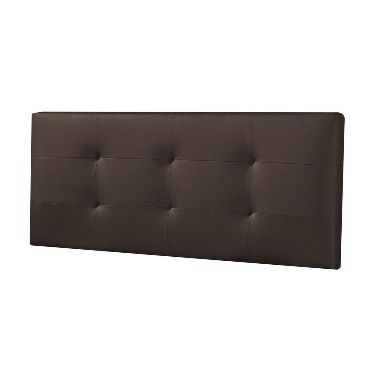 MARCKONFORT Tête de lit Carla 160x60 cm Chocolat, rembourrée de Mousse