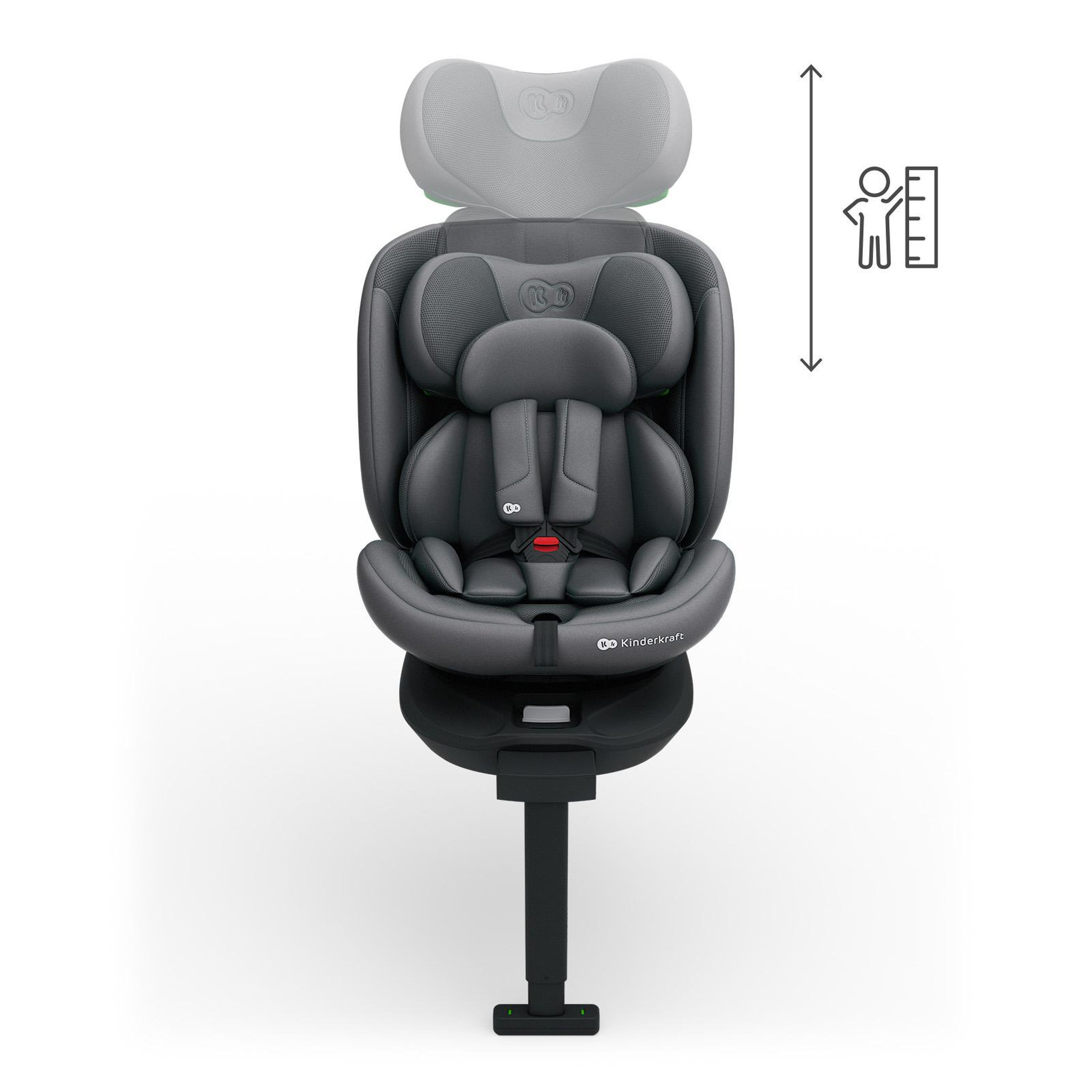 Voir la diapositive 5 : KINDERKRAFT Siège auto I-360 2 PLUS i-Size 40-150 cm, rotation 360°, ISOFIX, dos et face route, 4-en-1