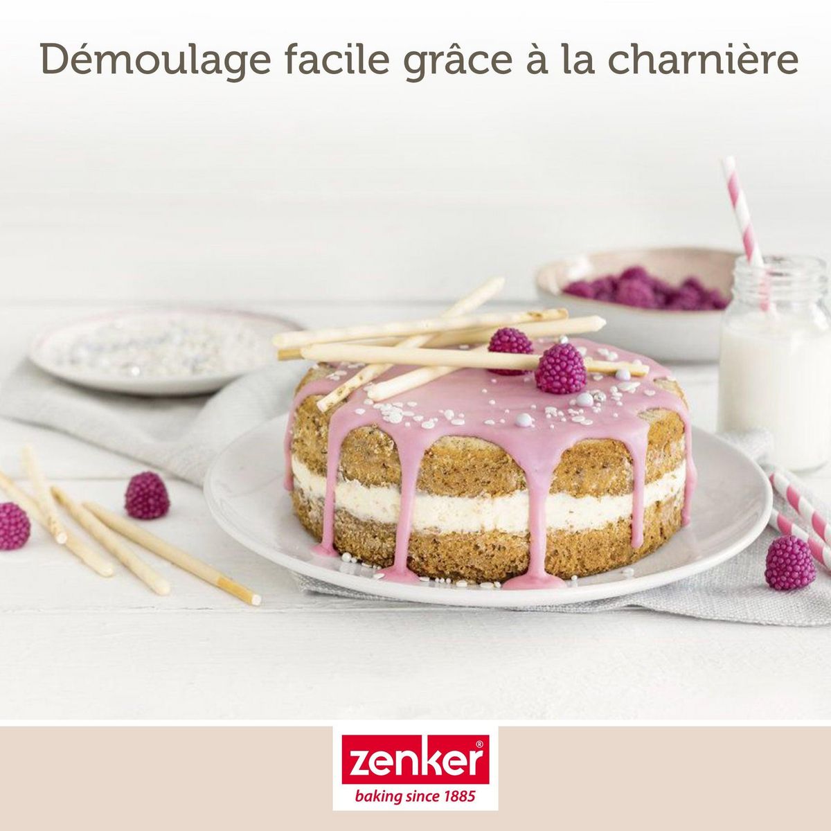 ZENKER Lot de 2 moules à manqué à charnière 18,5 cm Zenker Spécial Mini