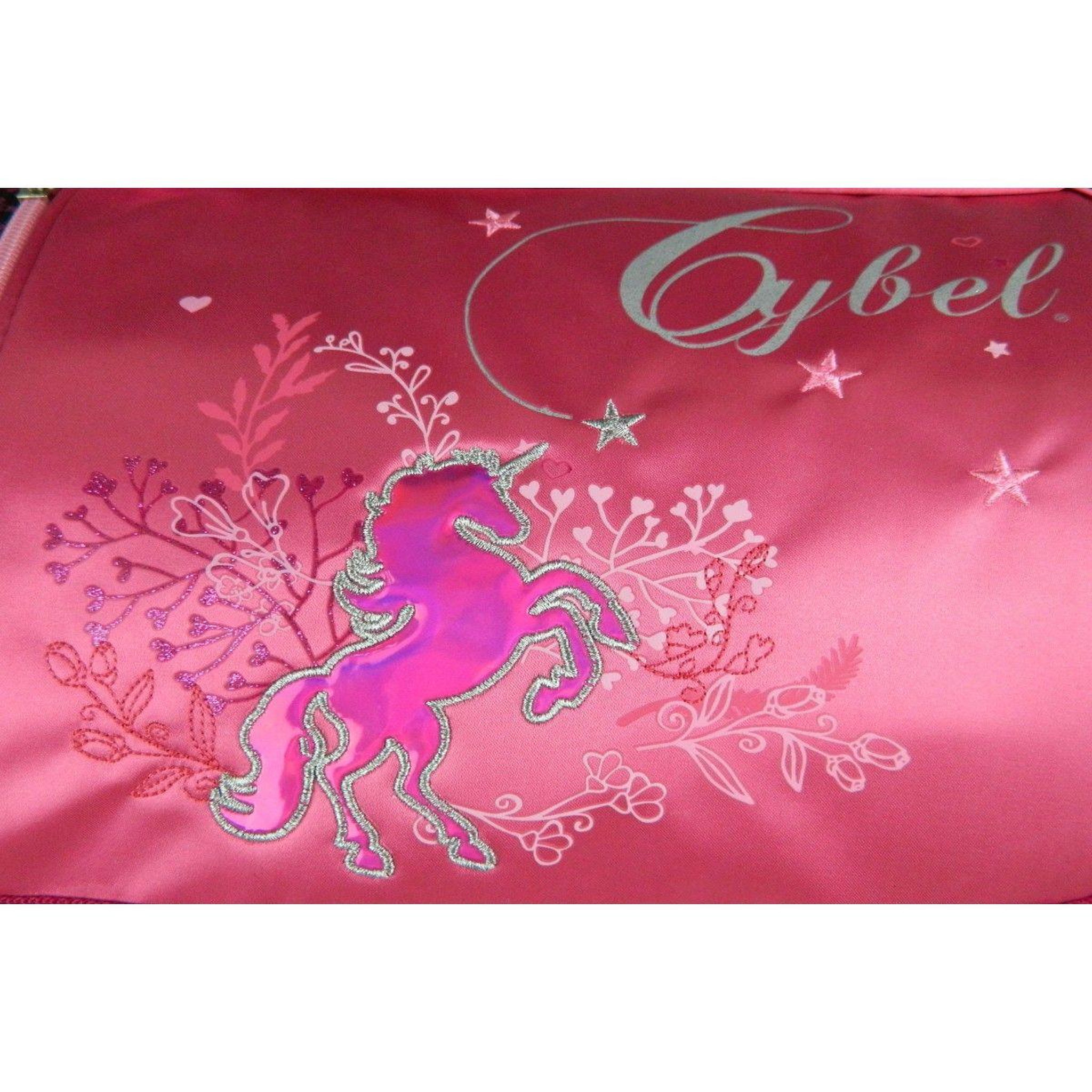Voir la diapositive 4 : Bagtrotter Cartable à roulettes Cybel Cheval Licorne 38cm Rose