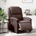 VIDAXL Fauteuil inclinable electrique Marron Similicuir