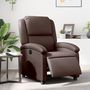 Voir la diapositive 1 : VIDAXL Fauteuil inclinable electrique Marron Similicuir