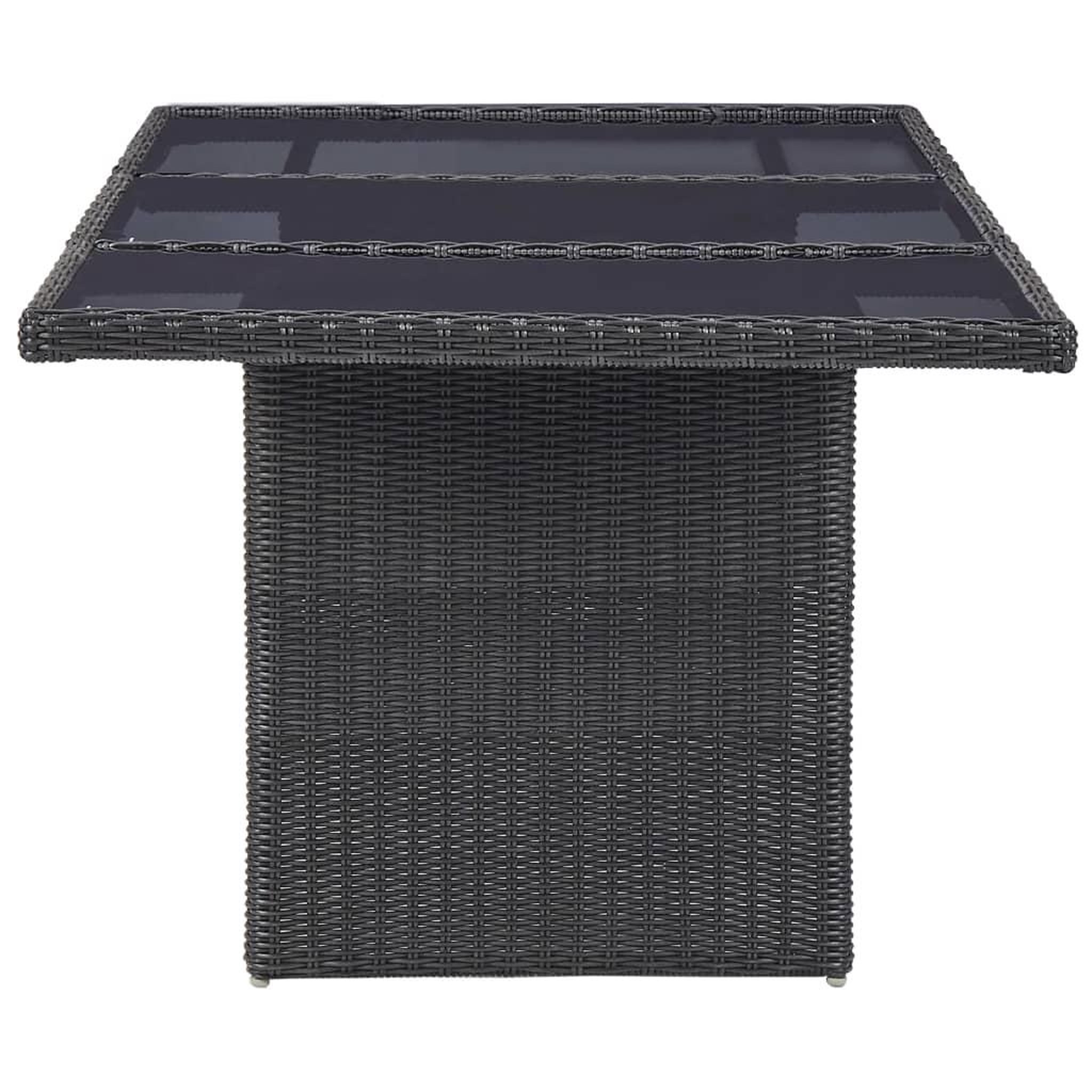 Voir la diapositive 4 : VIDAXL Ensemble a manger d'exterieur 11 pcs Resine tressee Noir