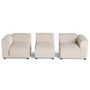 Voir la diapositive 3 : LISA DESIGN Suaro - canapé modulable 3 places en tissu texturé