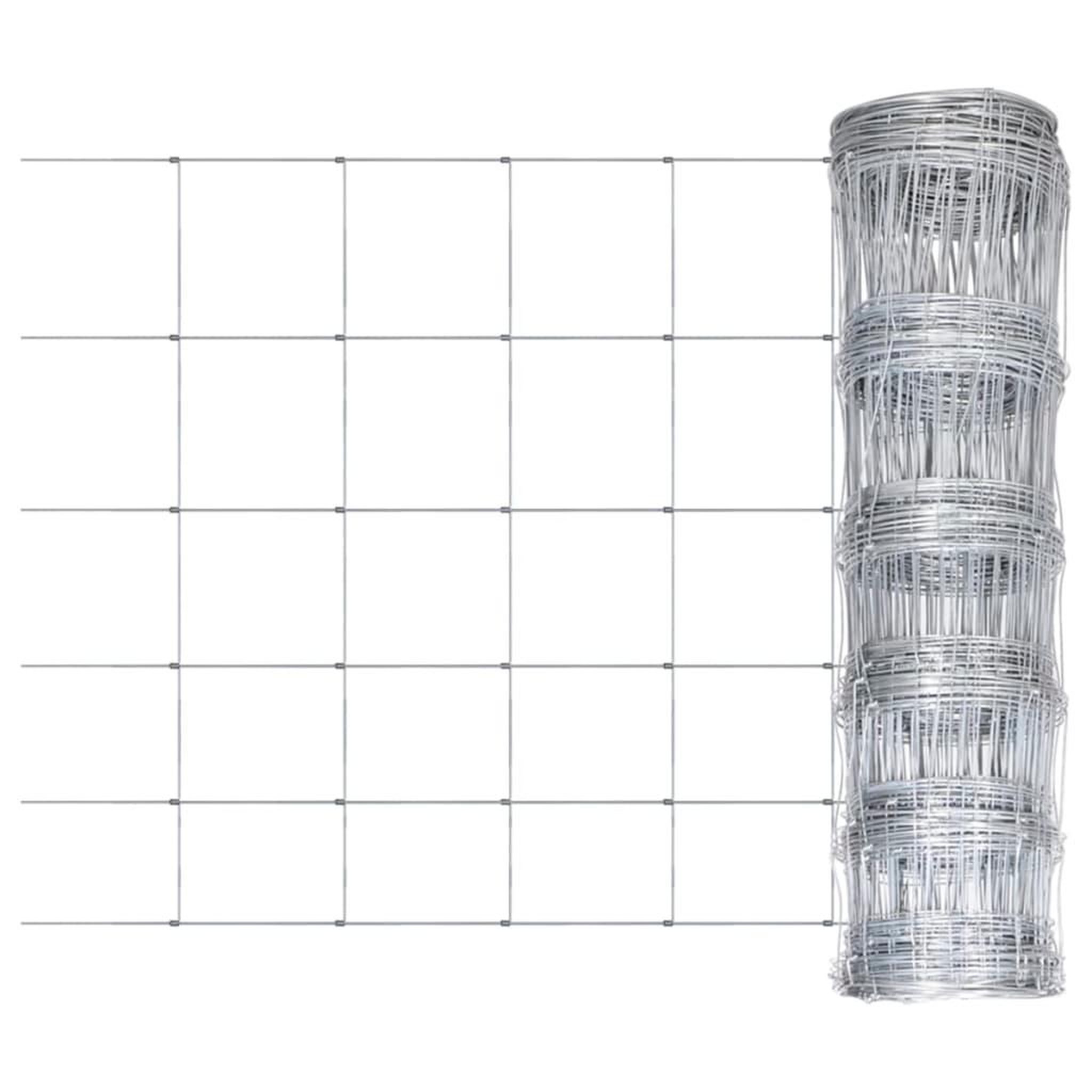 Voir la diapositive 1 : VIDAXL Cloture de jardin Acier galvanise 50x0,8 m Argente