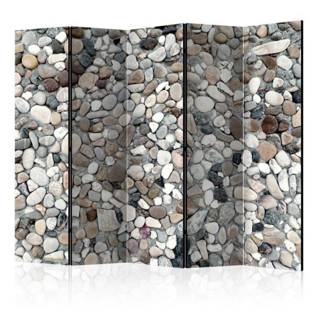 Paris Prix Paravent 5 Volets  Beach Pebbles  172x225cm