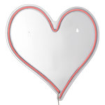ATMOSPHERA Lampe Murale Néon LED  Cœur  34cm Rouge