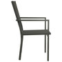 Voir la diapositive 4 : VIDAXL Chaises de jardin lot de 2 Textilene et acier Noir anthracite