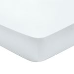 DODO Drap housse Partition Satin de coton Coloris Blanc. Coloris disponibles : Blanc