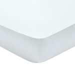 DODO Drap housse Partition Satin de coton Coloris Blanc. Coloris disponibles : Blanc