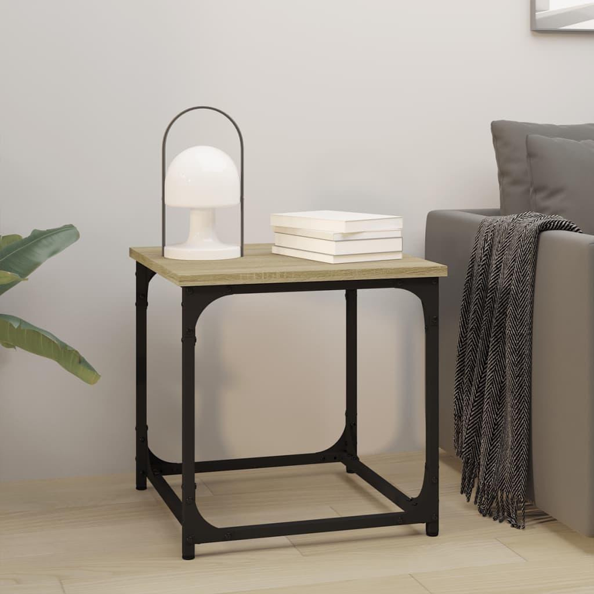 Voir la diapositive 1 : VIDAXL Table d'appoint Chene sonoma 40x40x40 cm Bois d'ingenierie