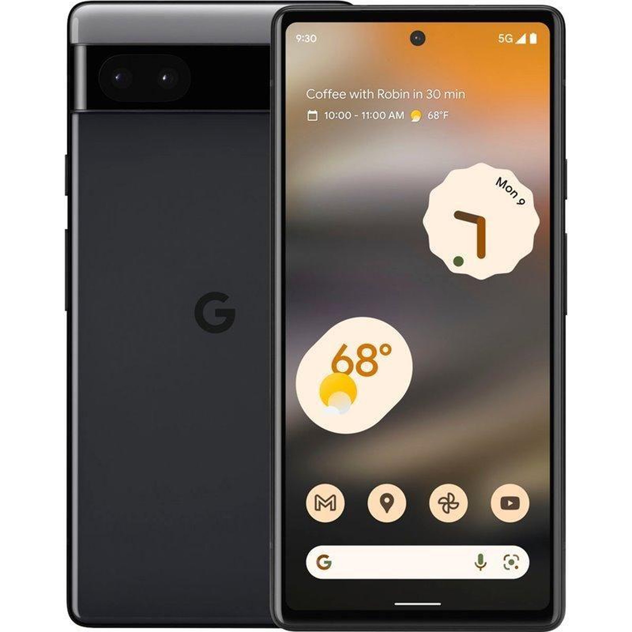 Voir la diapositive 1 : GOOGLE Google Pixel 6a Reconditionné 128 Go - Grade A - Noir