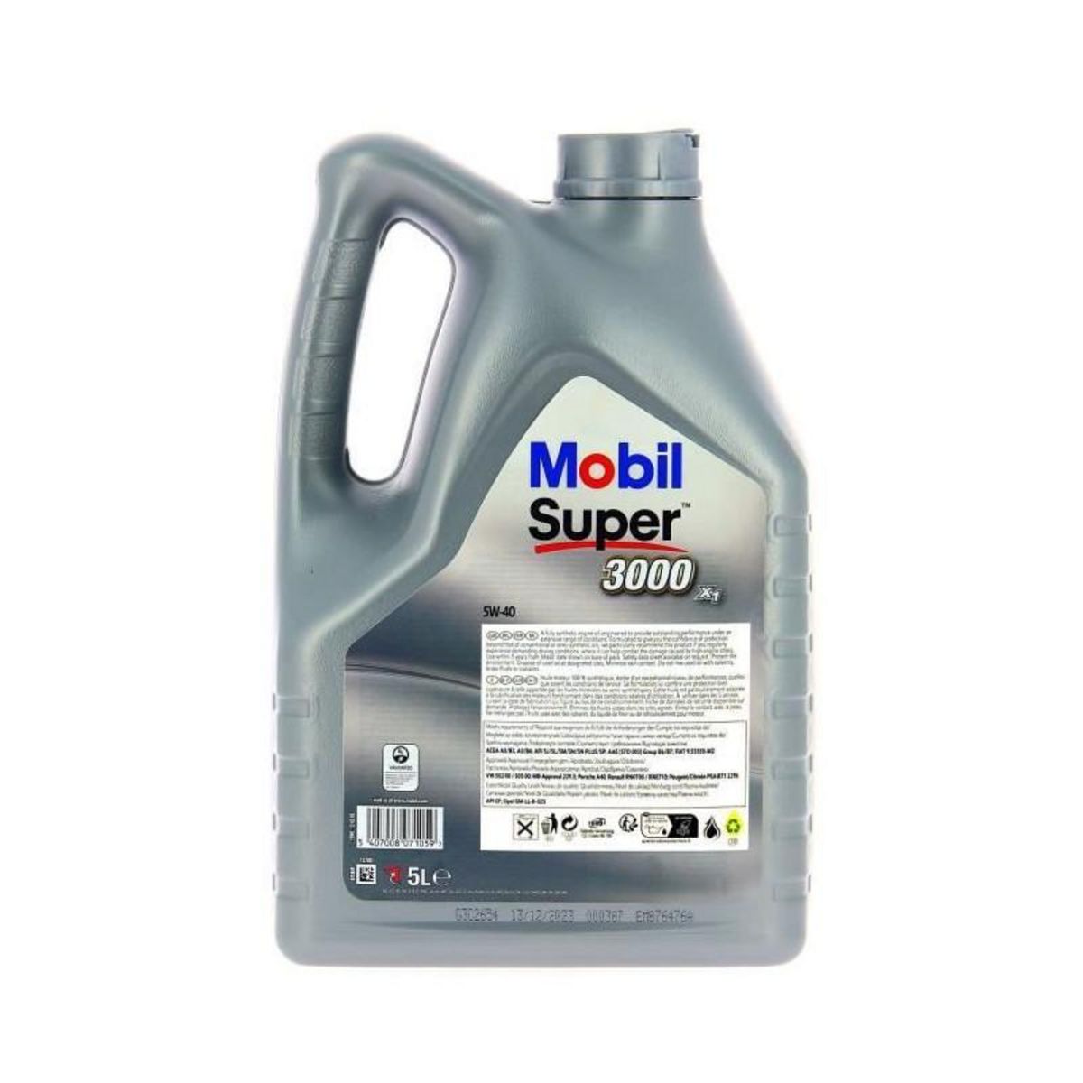 MOBIL Bidon huile de moteur - MOBIL - S3000 5W40 - 5 L - 4 saisons