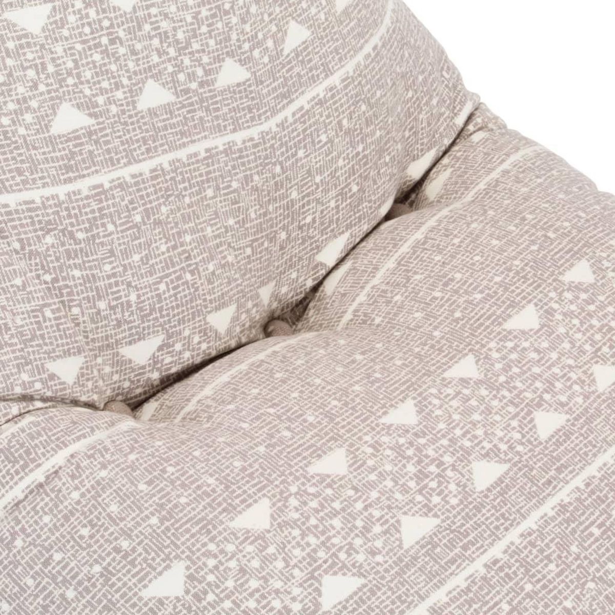 VIDAXL Canape pouf Marron clair Tissu Patchwork