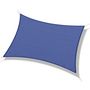 Voir la diapositive 1 : OUTSUNNY Voile d'ombrage rectangulaire anti-UV HDPE 4L x 3l m bleu