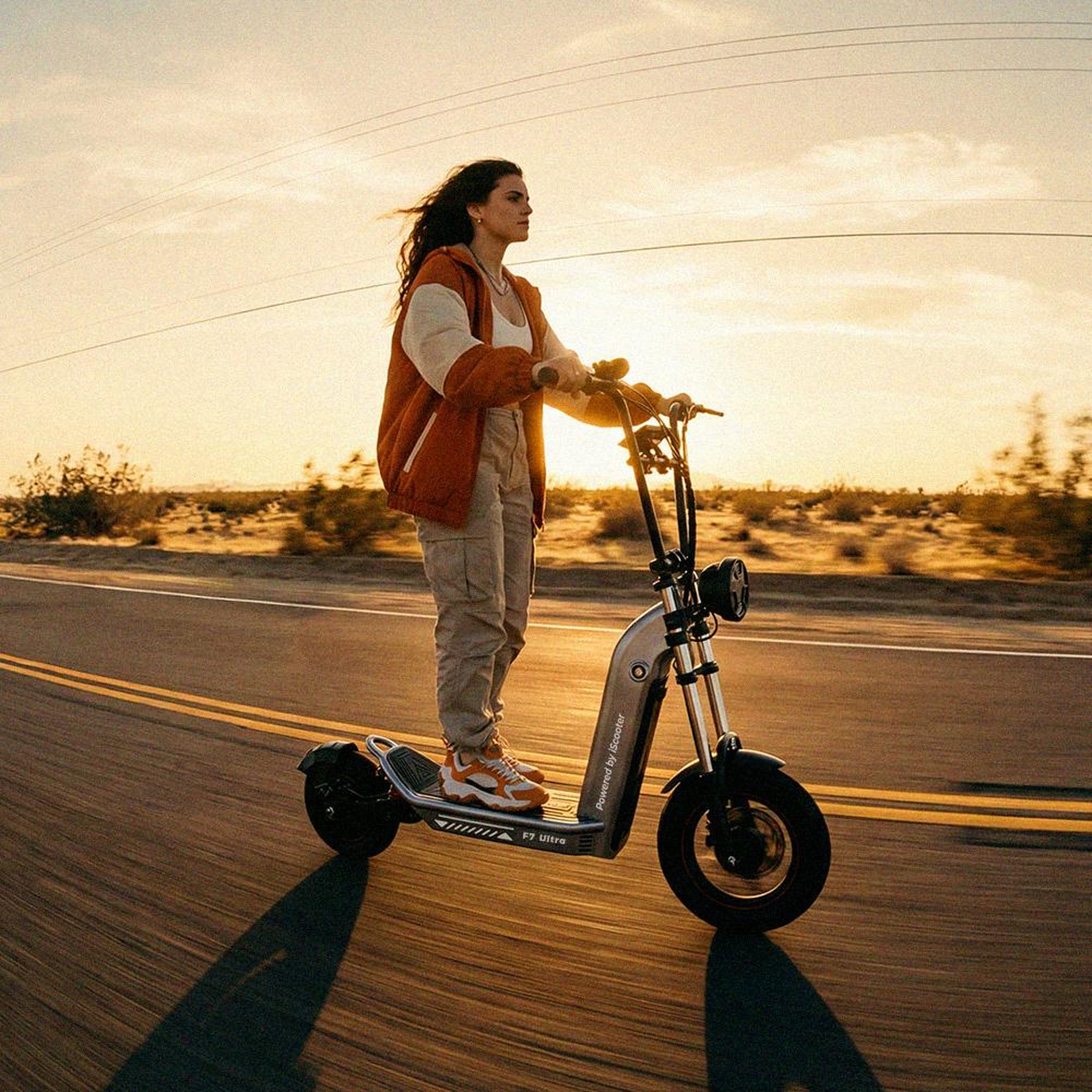 Voir la diapositive 6 : ISCOOTER Trottinette électrique tout-terrain iscooter f7ultra, 1040wh, double suspension, gris