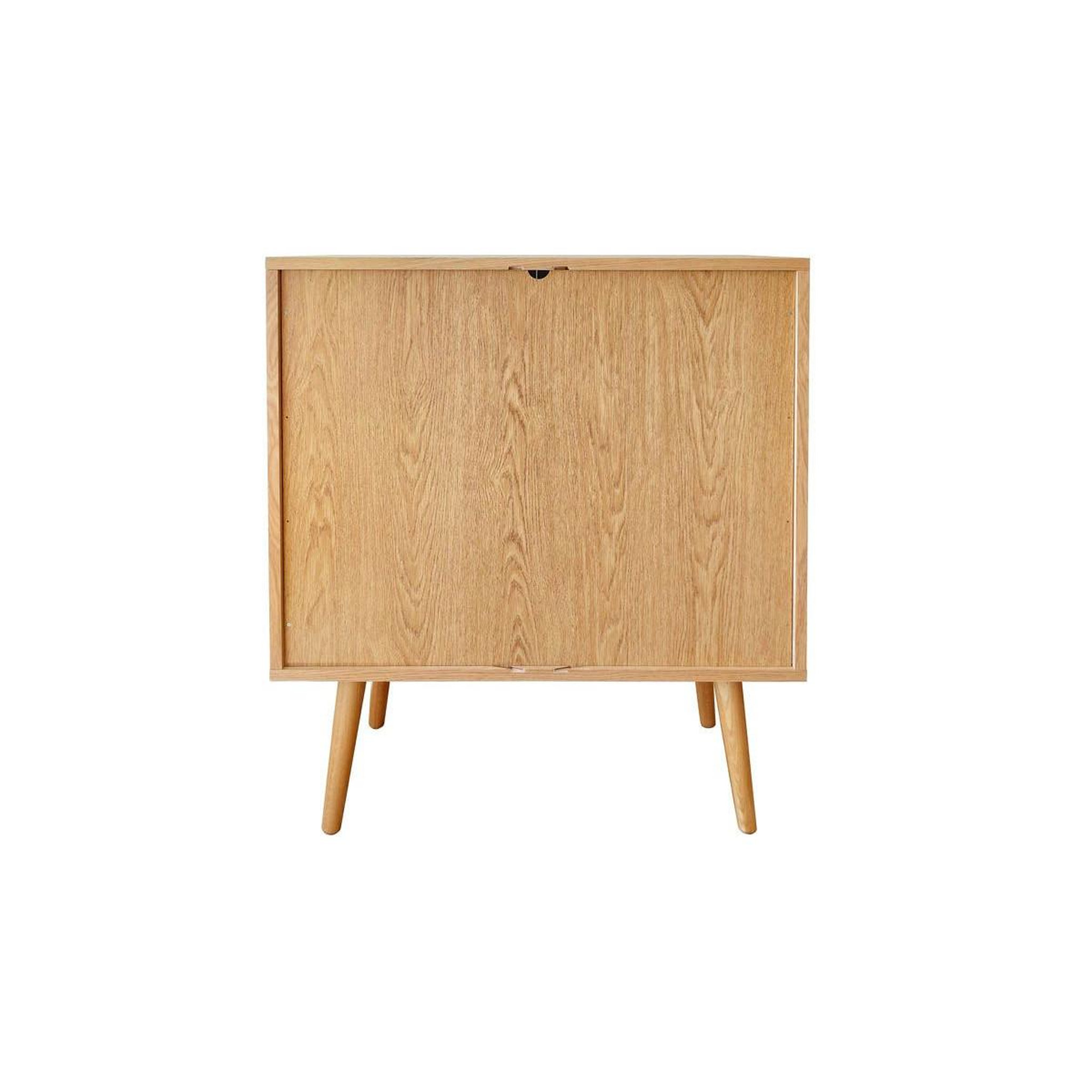 Voir la diapositive 4 : Paris Prix Buffet 2 portes design  rove  95cm chêne